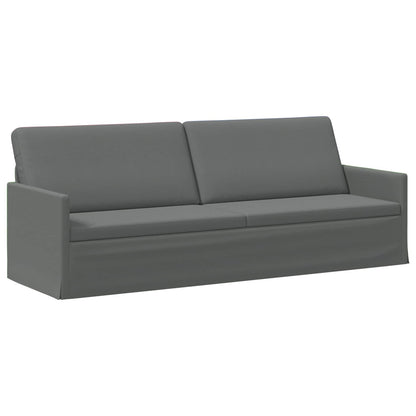 Divano a 3 posti Grigio Scuro 220 x 81 x 82 cm Tessuto | homemem39