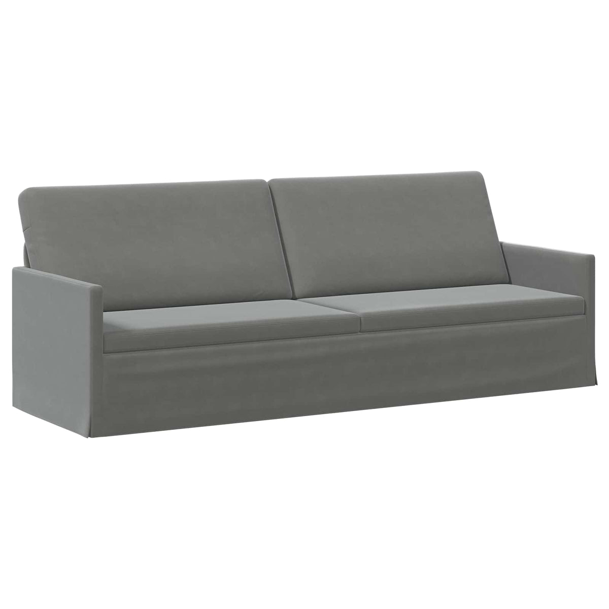 Divano a 3 posti Grigio Scuro 220 x 81 x 82 cm Velluto (V) | homemem39