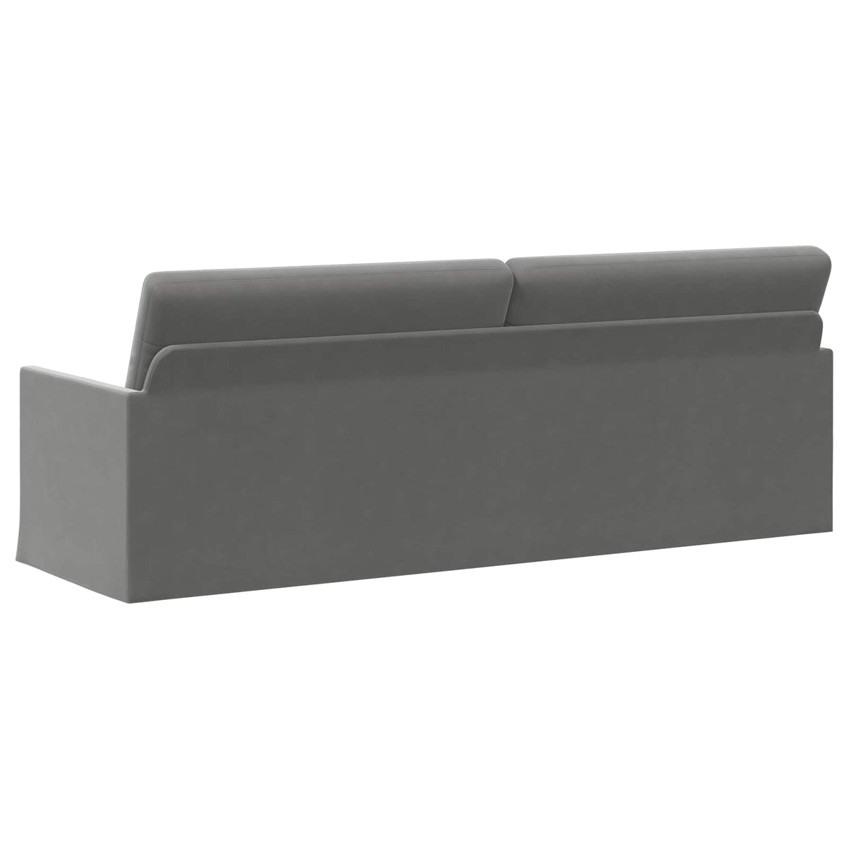 Divano a 3 posti Grigio Scuro 220 x 81 x 82 cm Velluto (V) | homemem39