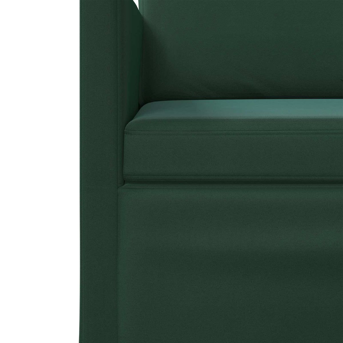 Divano a 3 posti Verde Scuro 220 x 81 x 82 cm Velluto (V) | homemem39