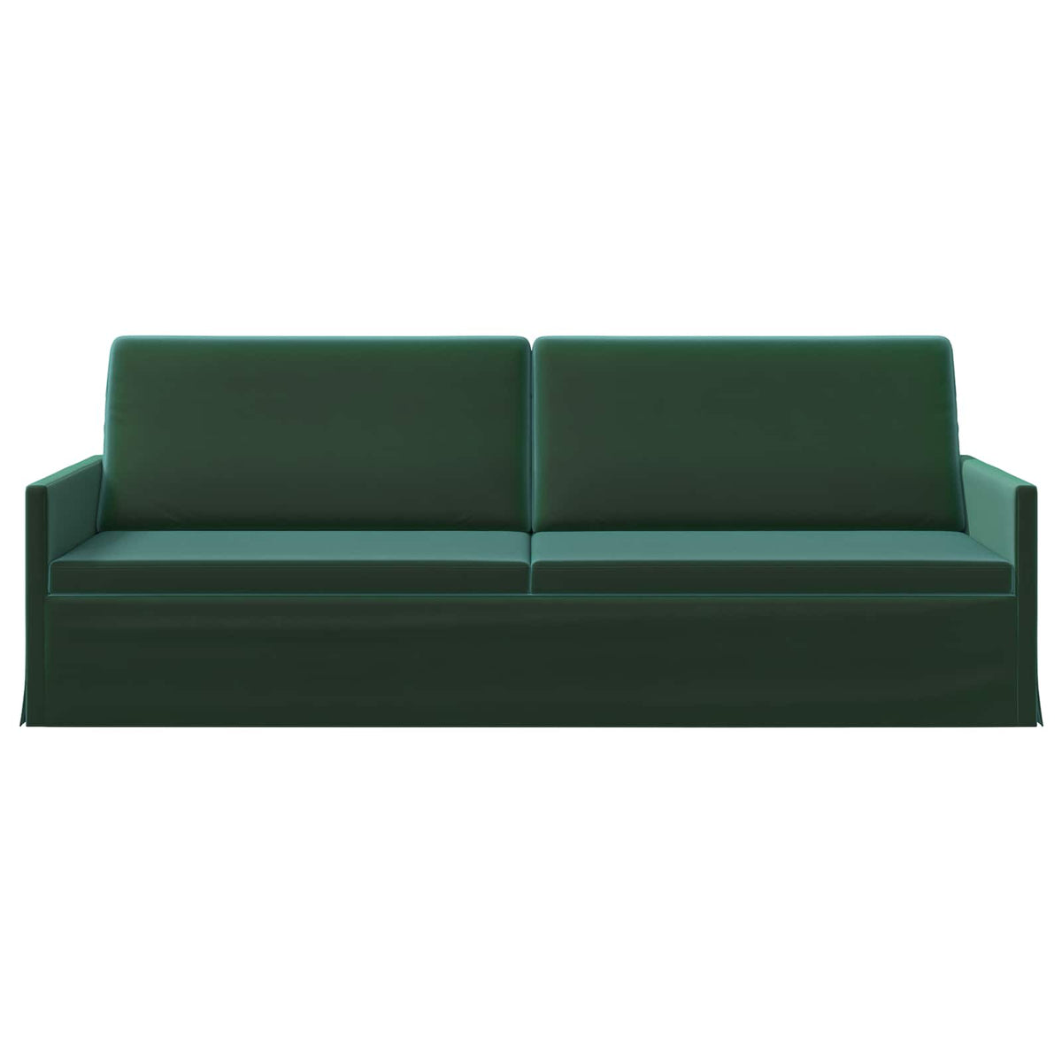 Divano a 3 posti Verde Scuro 220 x 81 x 82 cm Velluto (V)