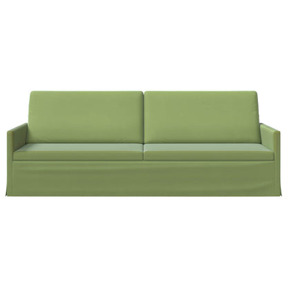 Divano a 3 posti Verde chiaro 220 x 81 x 82 cm Velluto (V) | homemem39