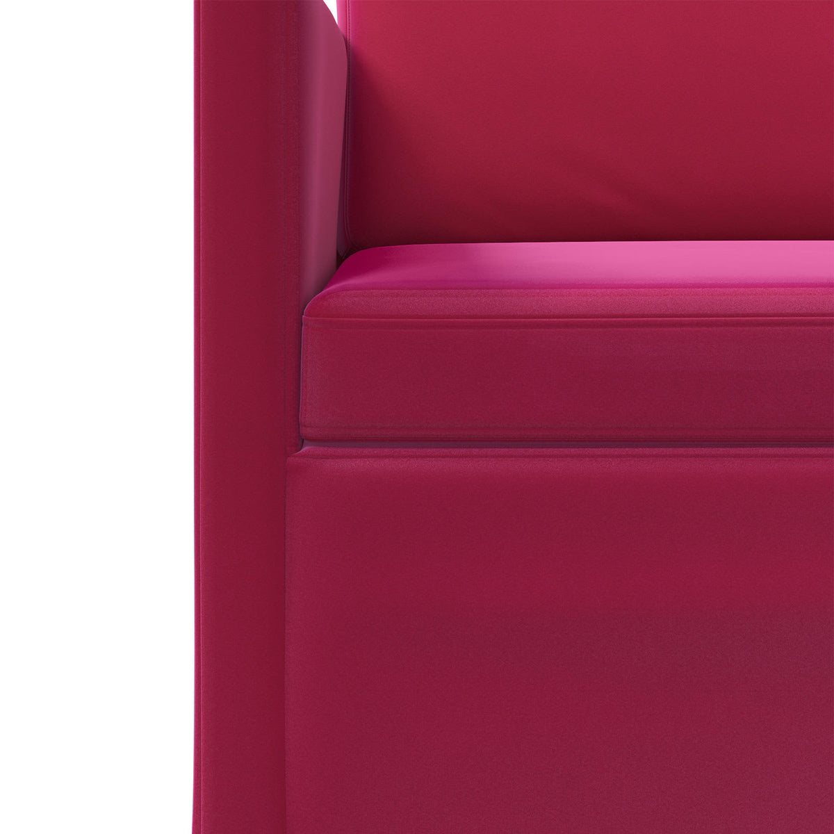 Divano a 3 posti Rosso Vino 220 x 81 x 82 cm Velluto (V) | homemem39
