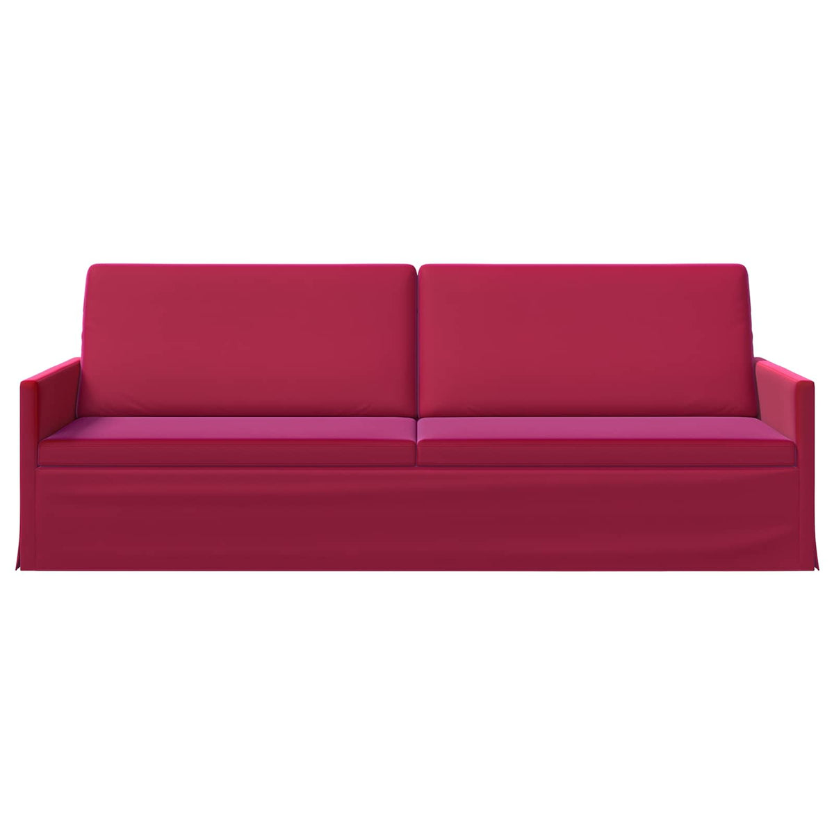 Divano a 3 posti Rosso Vino 220 x 81 x 82 cm Velluto (V) | homemem39