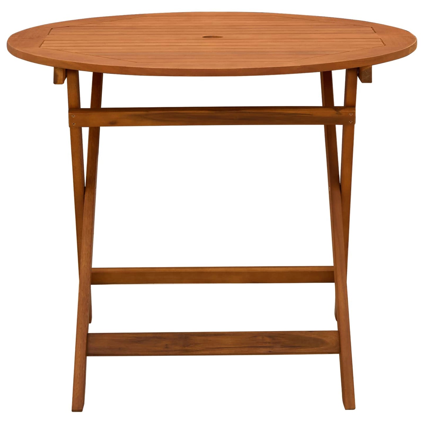Tavolo da Giardino Pieghevole Marrone Ø 90 x 75 cm | homemem39