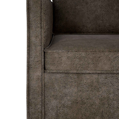 Set di divani 2 pcs Grigio Scuro Tessuto scamosciato sintetico | homemem39
