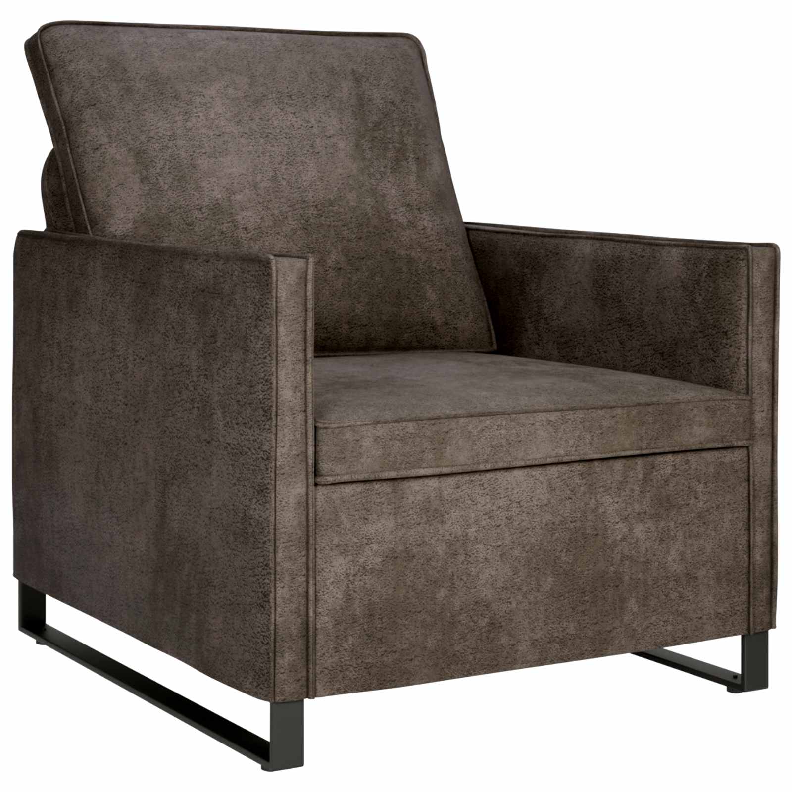 Set di divani 2 pcs Grigio Scuro Tessuto scamosciato sintetico | homemem39