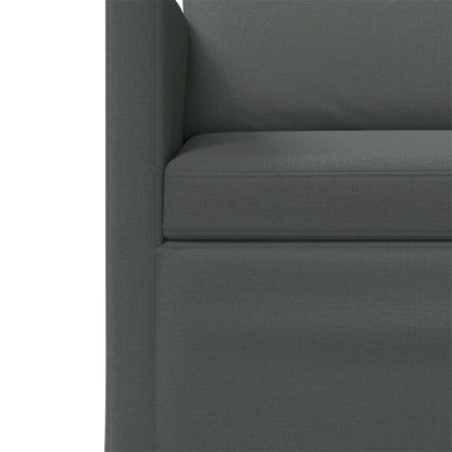 Set di divani 2 pcs Grigio Scuro Tessuto | homemem39