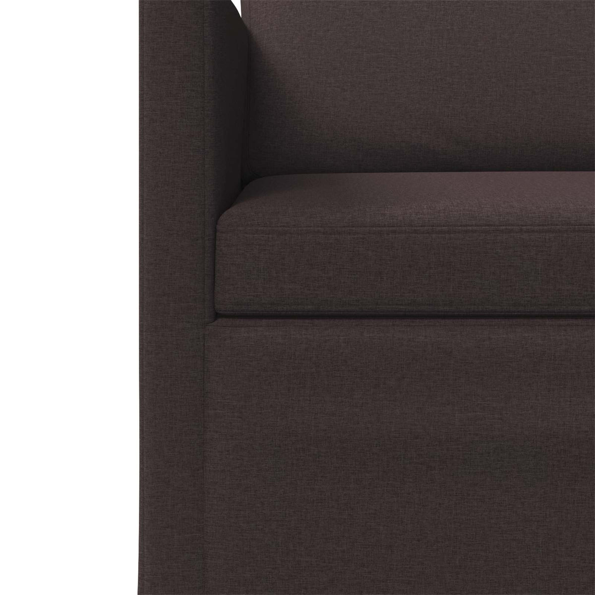 Set di divani 2 pcs Marrone Scuro Tessuto | homemem39