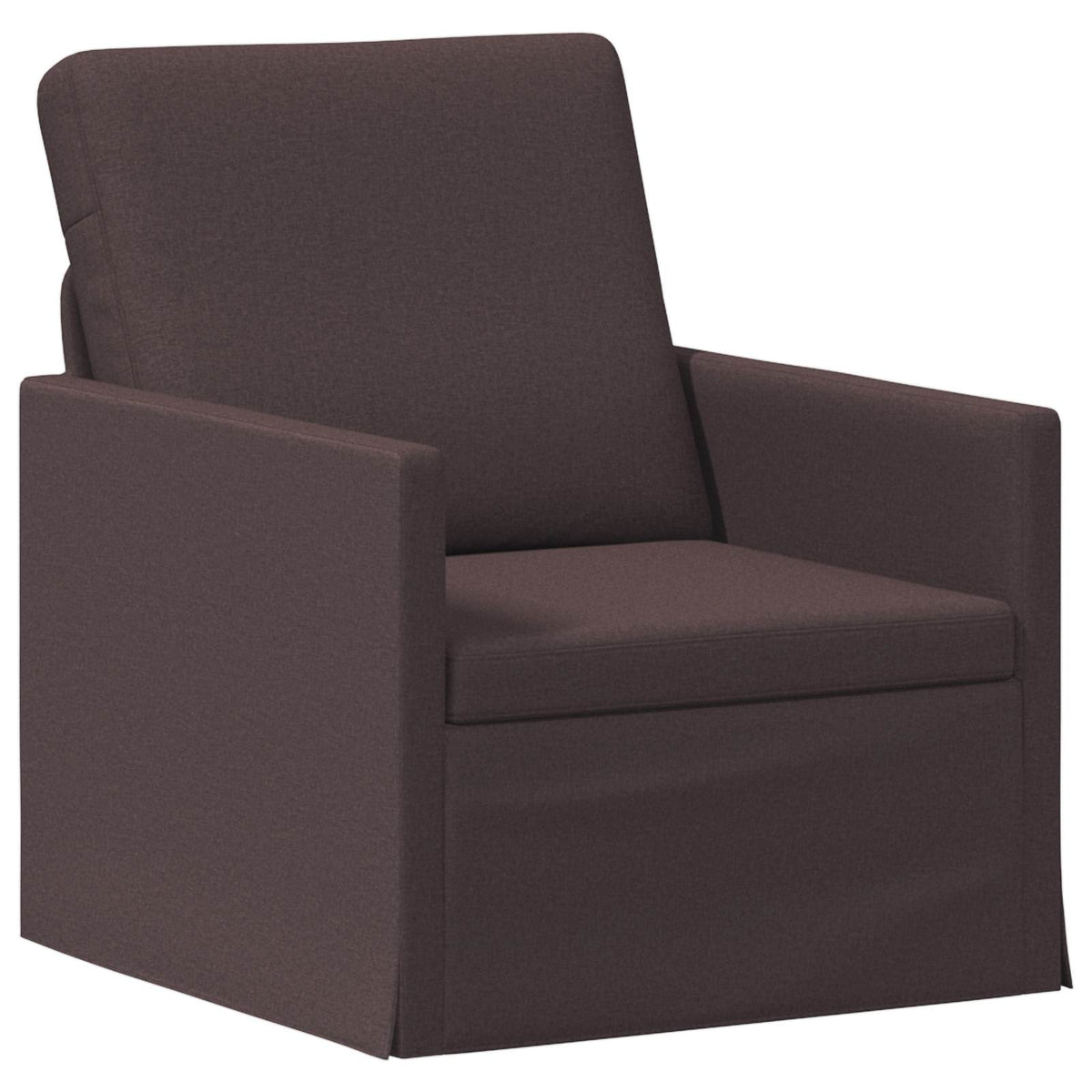 Set di divani 2 pcs Marrone Scuro Tessuto | homemem39
