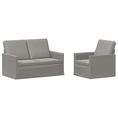 Set di divani 2 pcs Grigio Chiaro Velluto (V) | homemem39