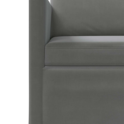 Set di divani 2 pcs Grigio Scuro Velluto (V)