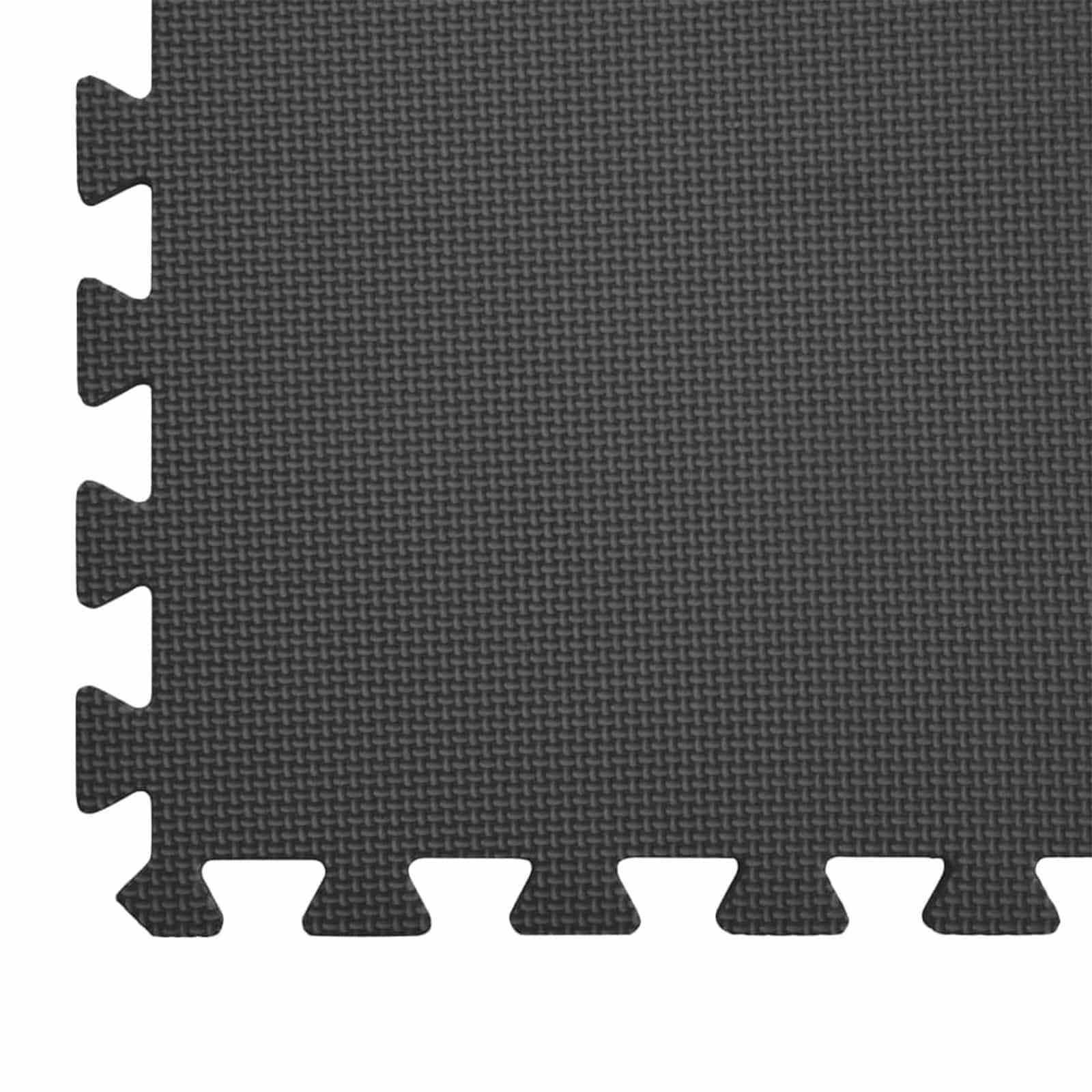 Tappetino per piscina 6 pcs Nero 2,16 ㎡ Schiuma EVA | homemem39