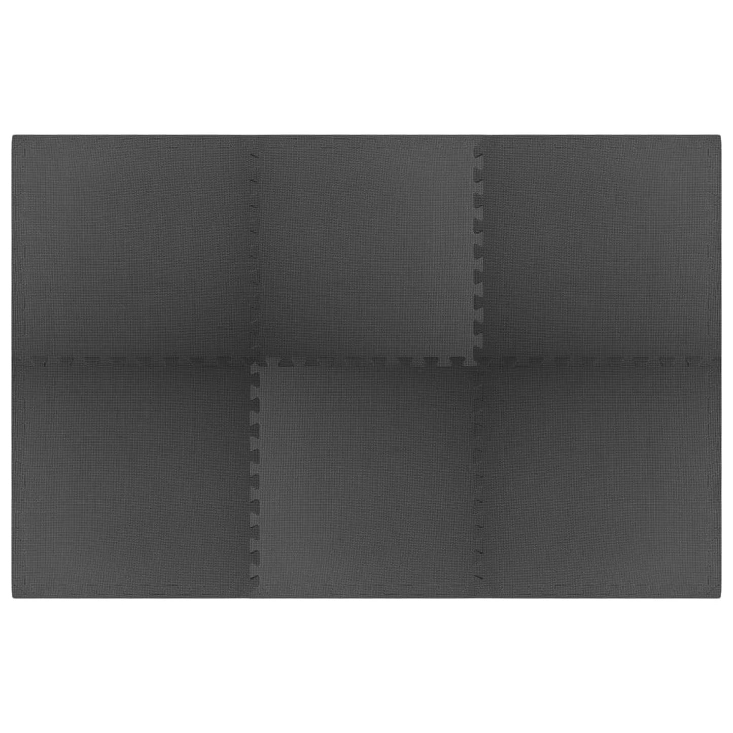 Tappetino per piscina 6 pcs Nero 2,16 ㎡ Schiuma EVA | homemem39