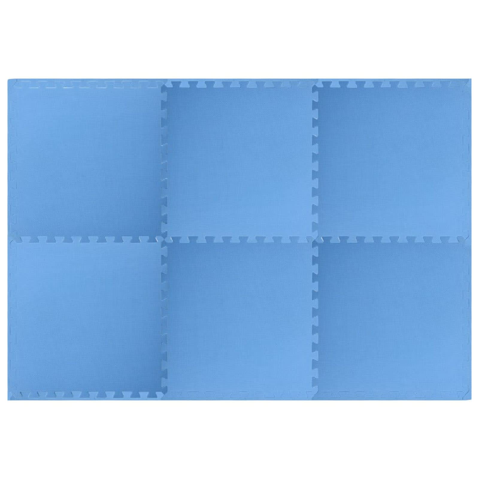 Tappetino per piscina 6 pcs Blu 2,16 ㎡ Schiuma EVA | homemem39