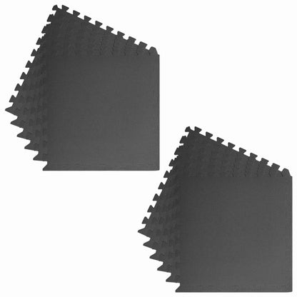 Tappetino per piscina 12 pcs Nero 4,32 ㎡ Schiuma EVA | homemem39
