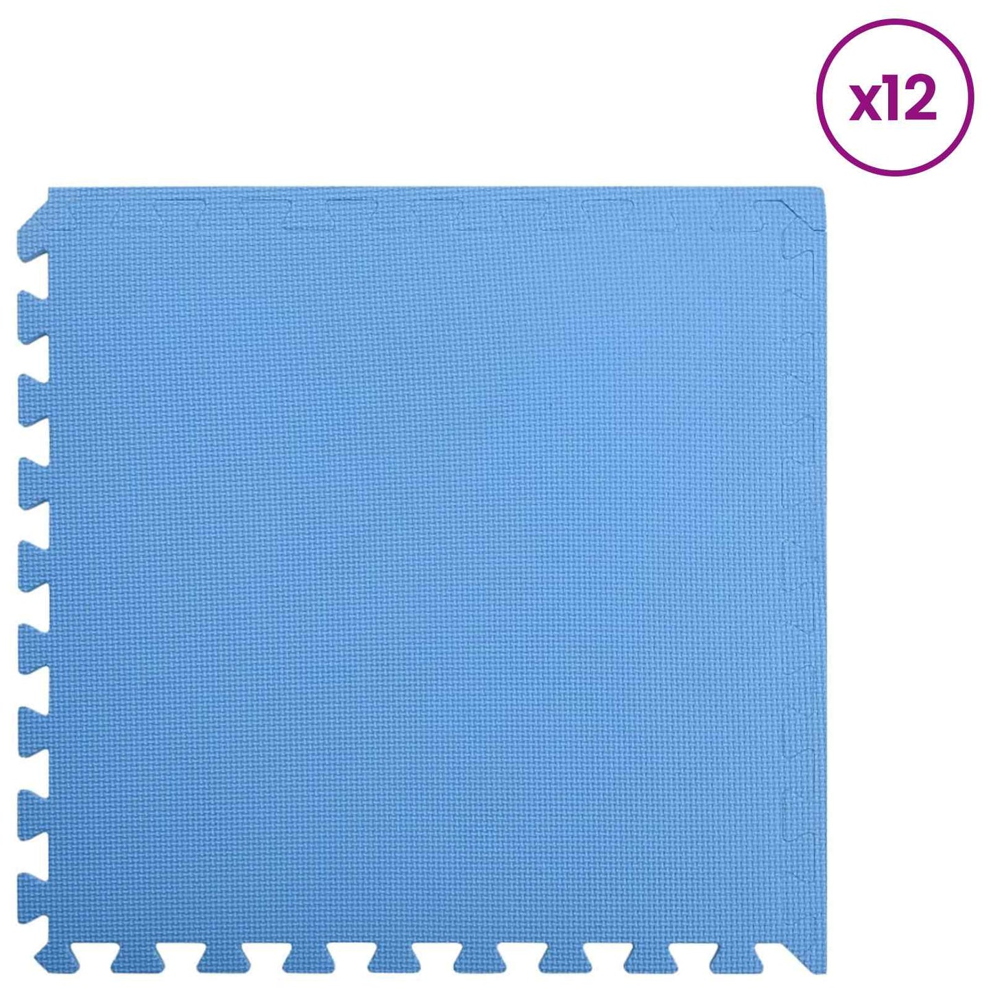 Tappetino per piscina 12 pcs Blu 4,32 ㎡ Schiuma EVA | homemem39
