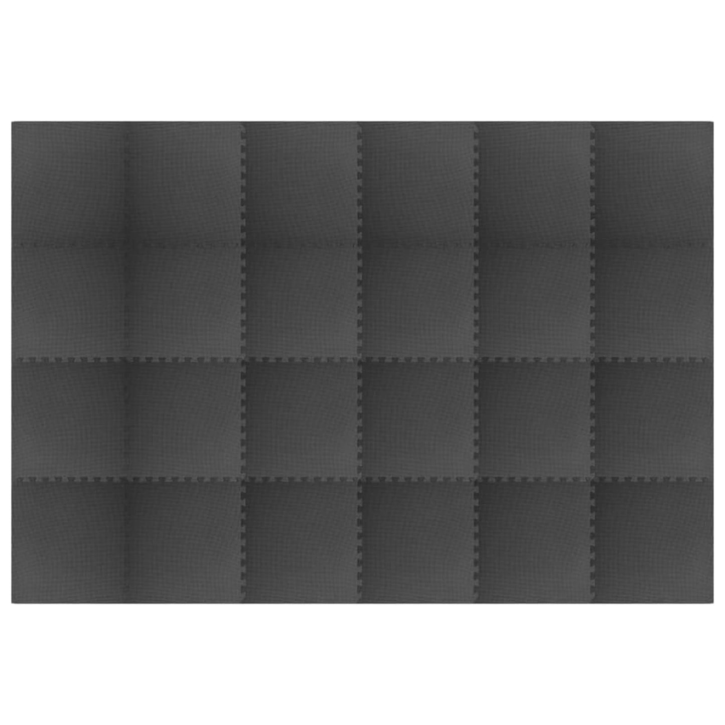 Tappetino per piscina 24 pcs Nero 8,64 ㎡ Schiuma EVA | homemem39