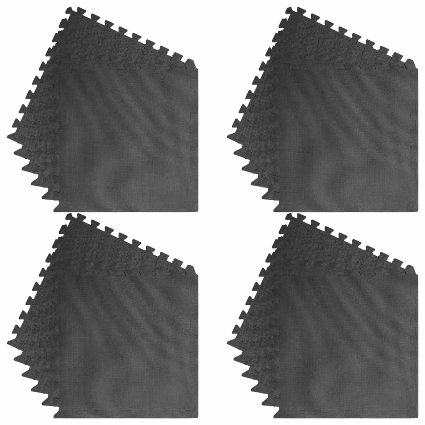 Tappetino per piscina 24 pcs Nero 8,64 ㎡ Schiuma EVA | homemem39