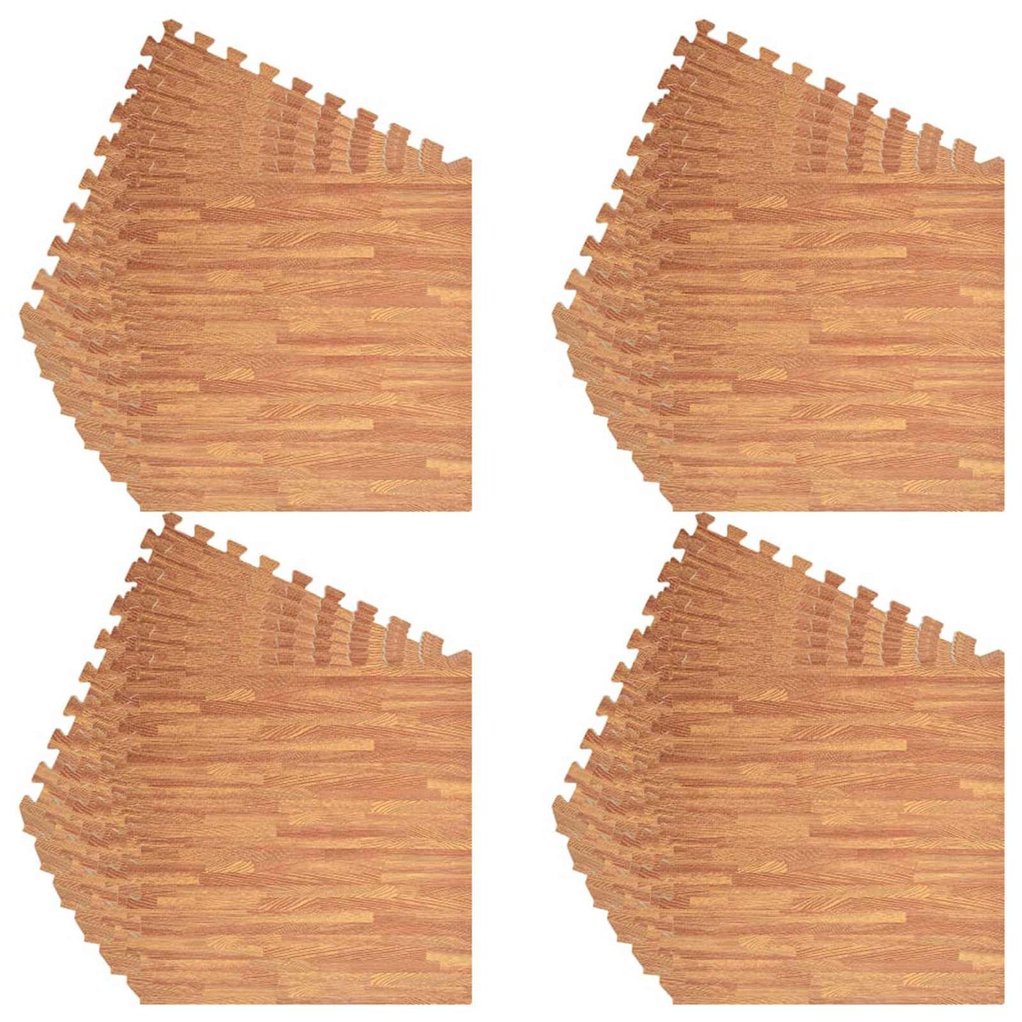 Tappetino per piscina 24 pcs legno 8,64 ㎡ Schiuma EVA | homemem39