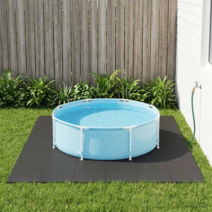 Tappetino per piscina 50 pcs Nero 18 m² Schiuma EVA | homemem39