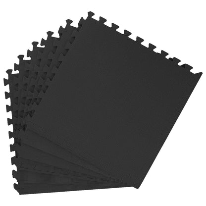 Tappetino per piscina 50 pcs Nero 18 m² Schiuma EVA | homemem39