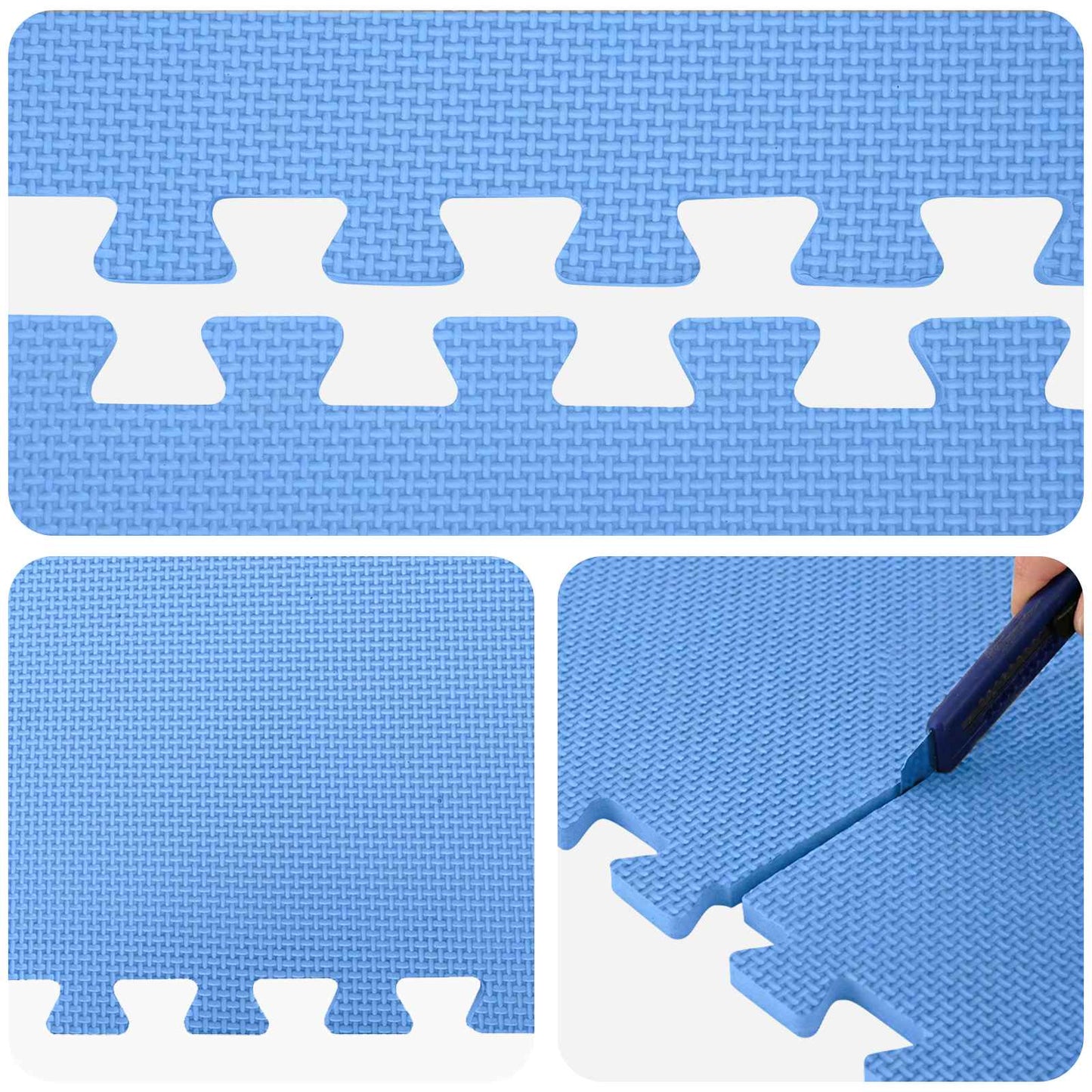 Tappetino per piscina 50 pcs Blu 18 m² Schiuma EVA | homemem39