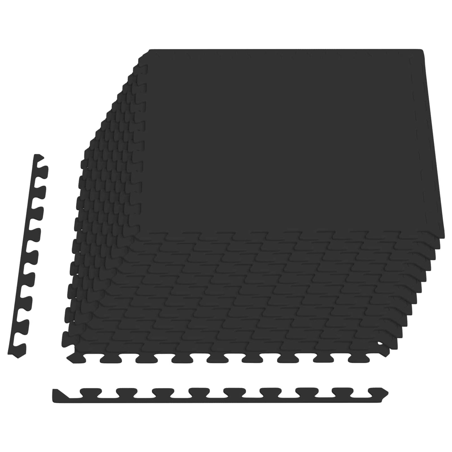 Tappetino per piscina 12 pcs Nero 4,32 m² Schiuma EVA | homemem39