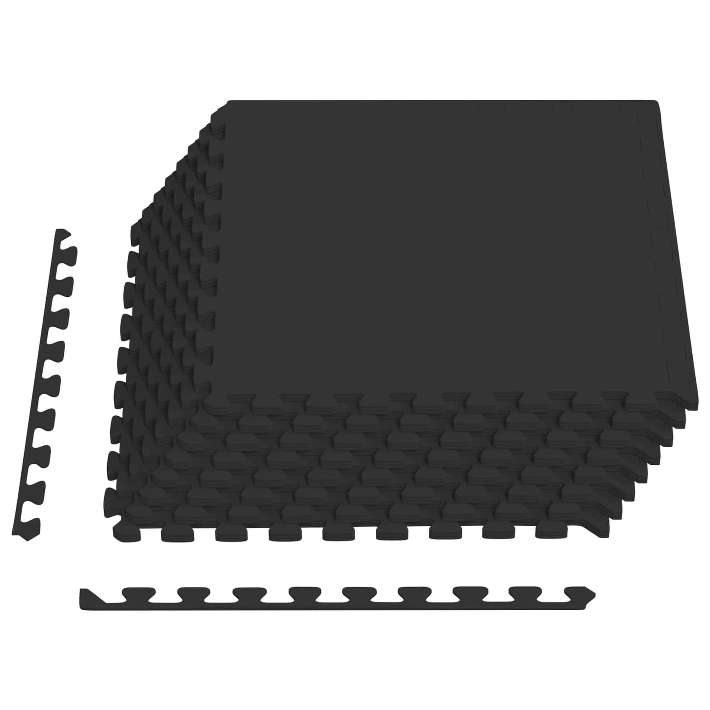 Tappetino per piscina 24 pcs Nero 8,64 m² Schiuma EVA | homemem39