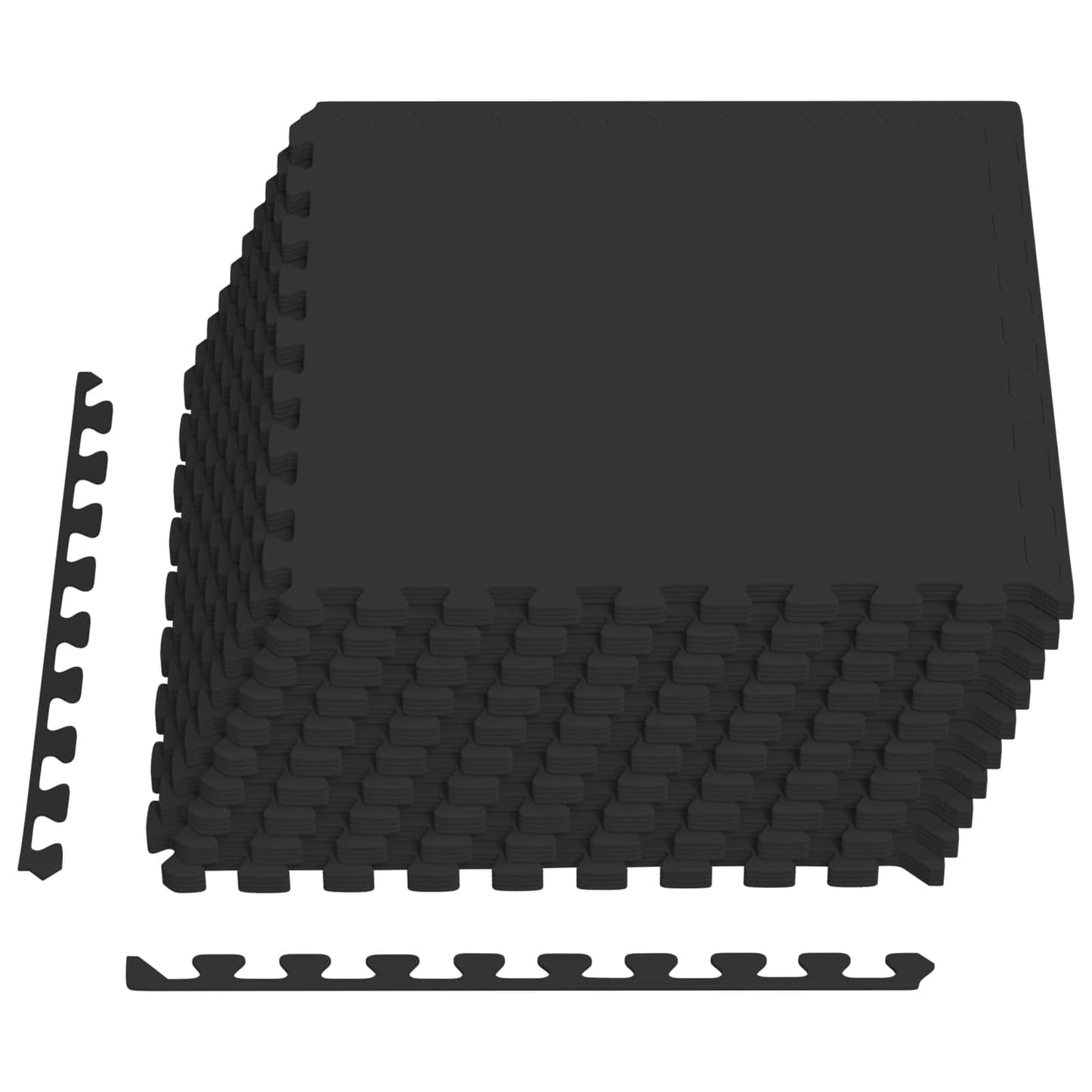 Tappetino per piscina 40 pcs Nero 14,4 m² Schiuma EVA | homemem39