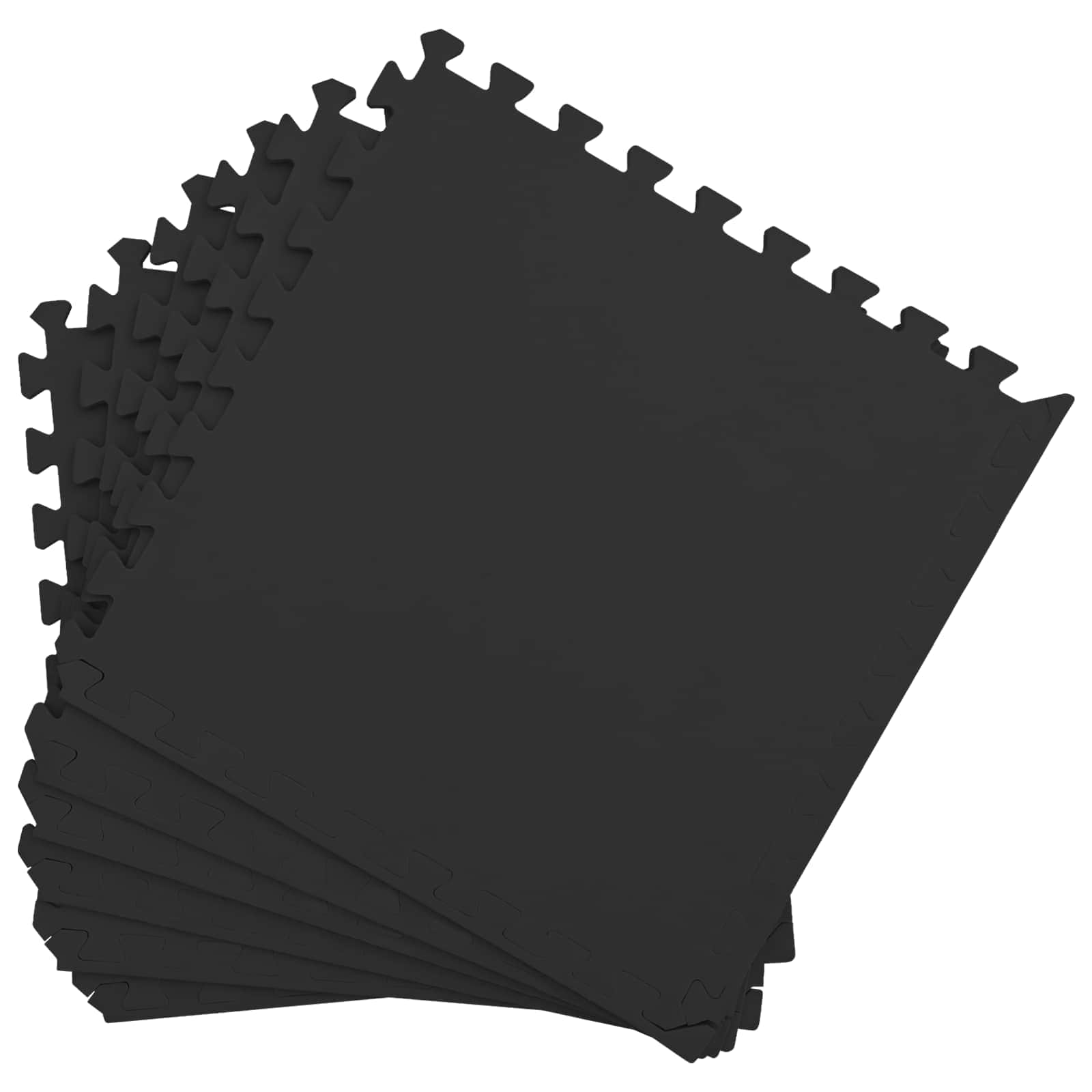 Tappetino per piscina 50 pcs Nero 18 m² Schiuma EVA | homemem39