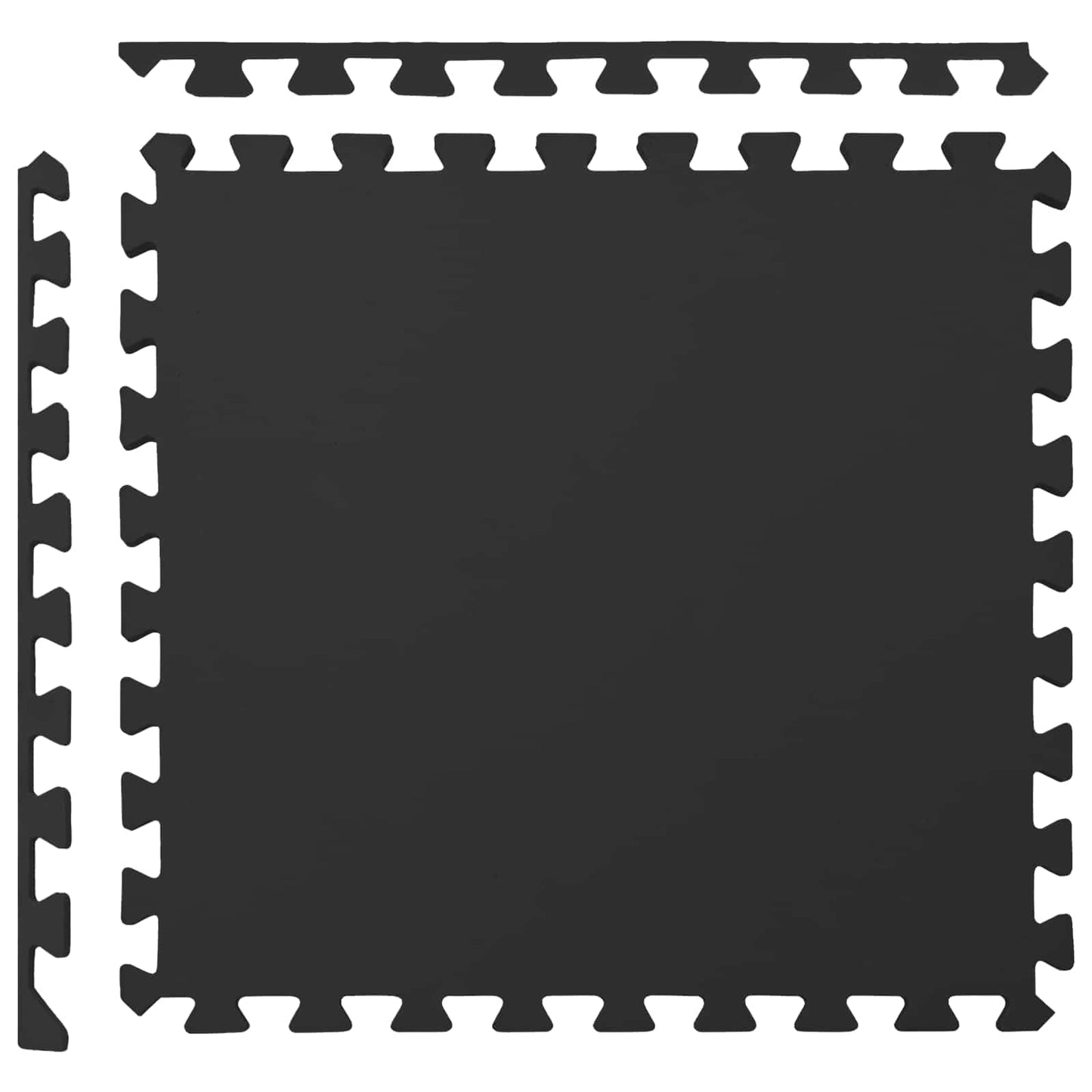 Tappetino per piscina 50 pcs Nero 18 m² Schiuma EVA | homemem39