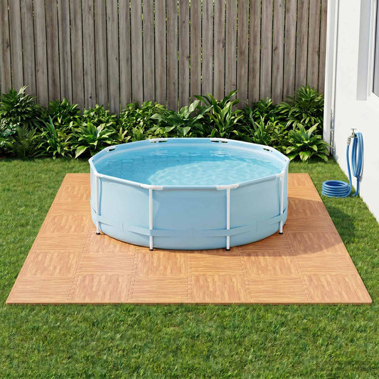 Tappetino per piscina 6 pcs legno 2,16 m² Schiuma EVA | homemem39