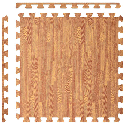 Tappetino per piscina 6 pcs legno 2,16 m² Schiuma EVA | homemem39