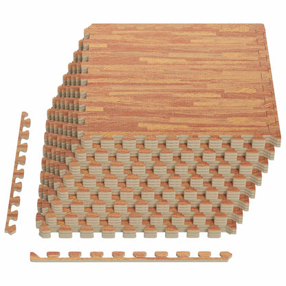 Tappetino per piscina 24 pcs legno 8,64 m² Schiuma EVA | homemem39