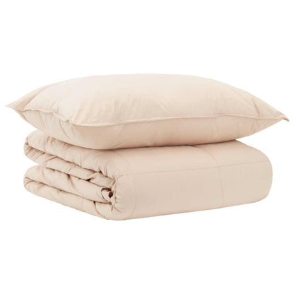 Set di Piumoni 2 pz 155 x 200 cm Estate 1050 gsm Beige | homemem39