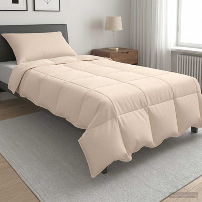 Set di Piumoni 2 pz 140 x 200 cm Inverno 350 gsm Beige