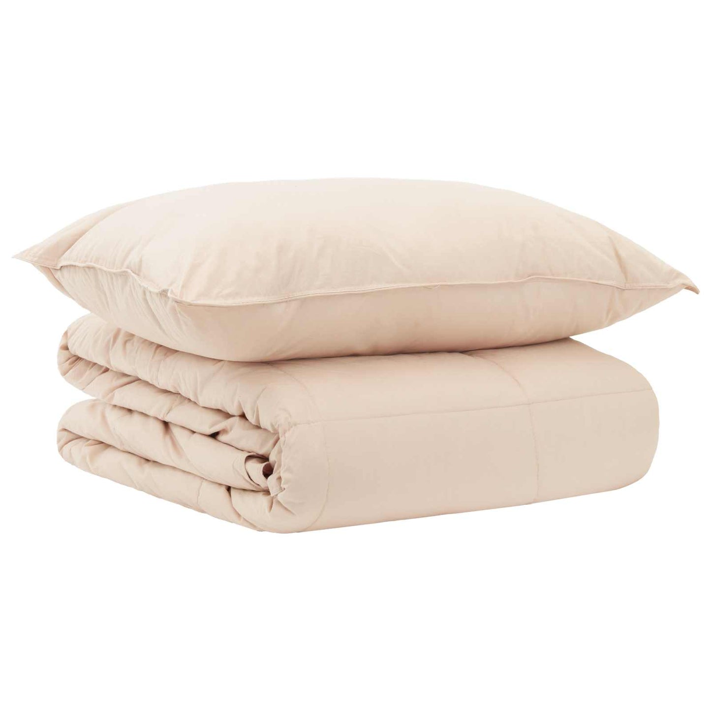 Set di Piumoni 2 pz 140 x 200 cm Inverno 350 gsm Beige | homemem39