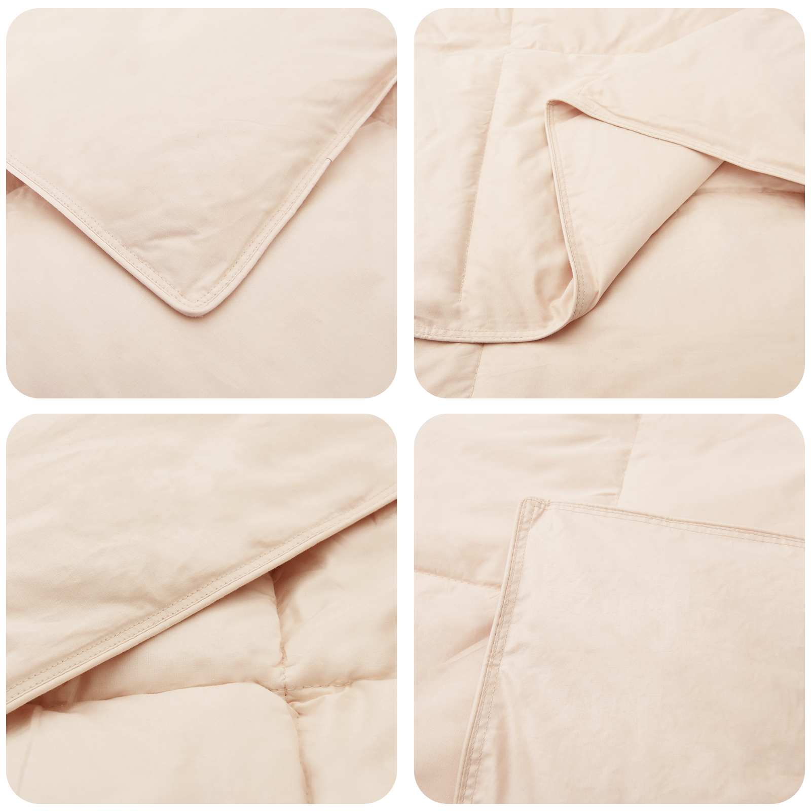 Set di Piumoni 2 pz 155 x 200 cm Inverno 350 gsm Beige | homemem39