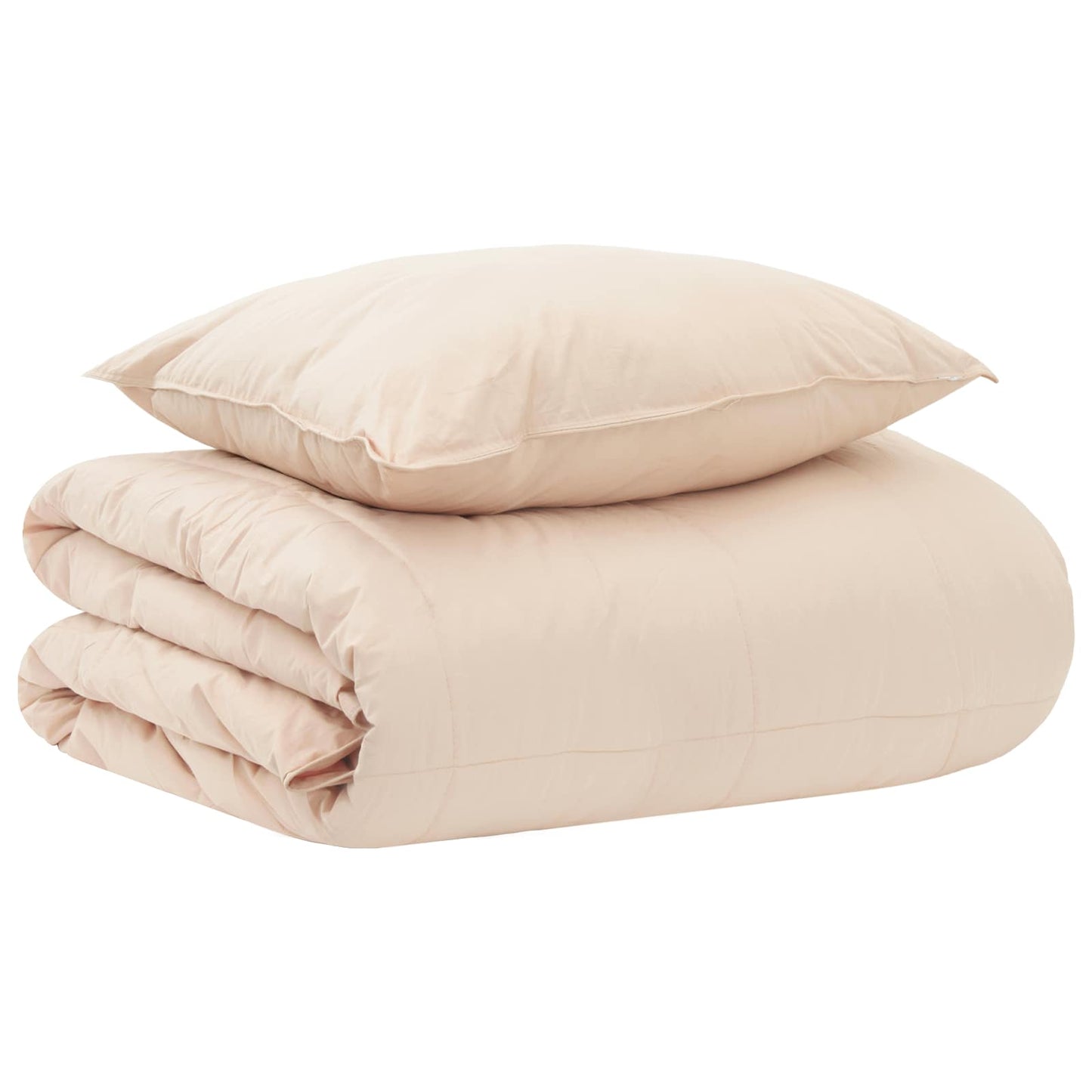 Set di Piumoni Beige 135 x 200 cm Cotone, Kapok, Poliestere | homemem39