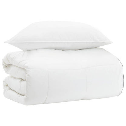 Set di Piumoni Bianco 135 x 200 cm Cotone, Bambù, Poliestere | homemem39