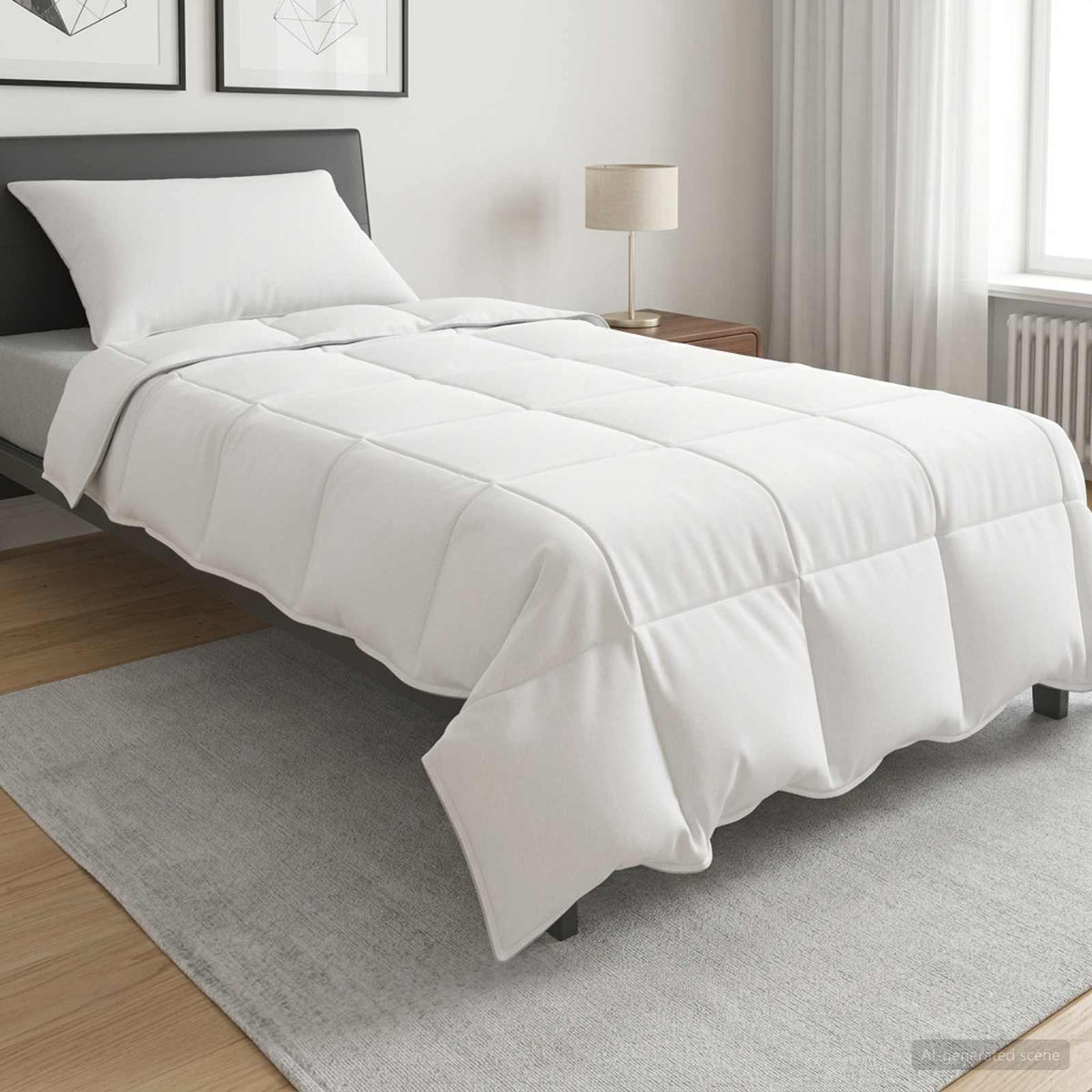 Set Duvet e Cuscino da Letto 2 pz 155 x 200 cm Estate 900 g/pc