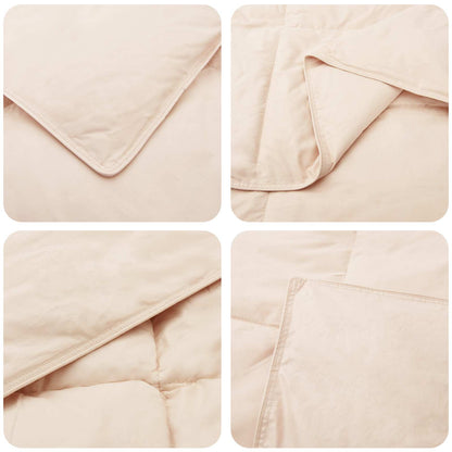 Set di Piumoni 2 pz 260 x 240 cm Tutte le stagioni Beige | homemem39
