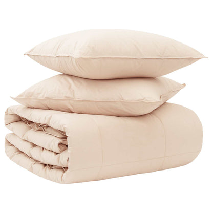 Set di Piumoni 2 pz 135 x 220 cm 250 gsm Kapok Naturale Beige
