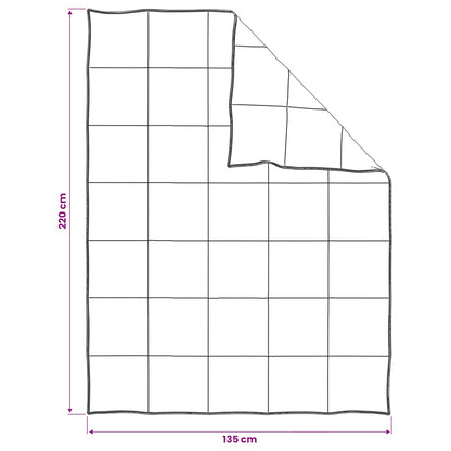 Set di Piumoni 2 pz 135 x 220 cm Tutte le stagioni Beige | homemem39