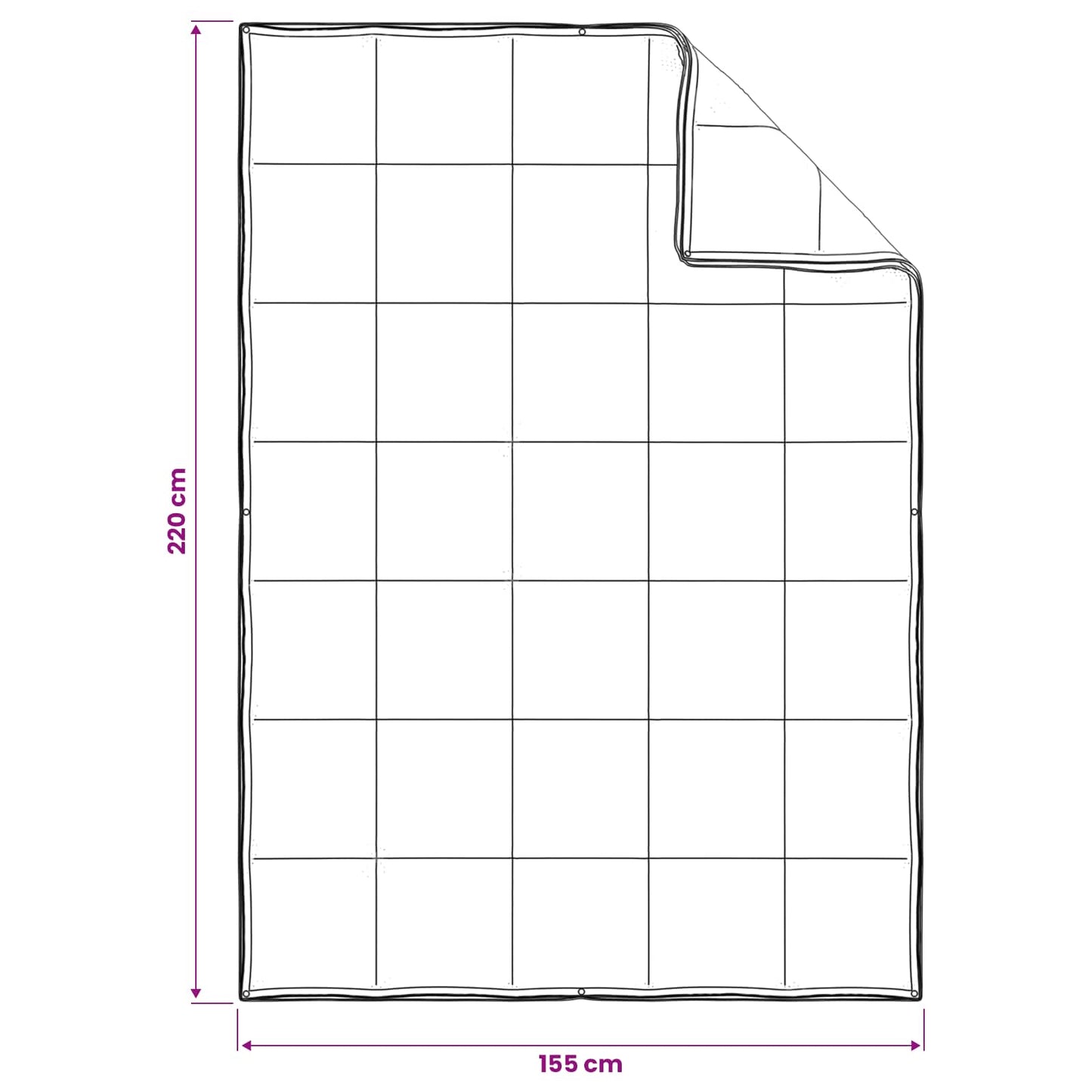 Set di Piumoni 2 pz 155 x 220 cm Kapok e Poliestere Beige | homemem39