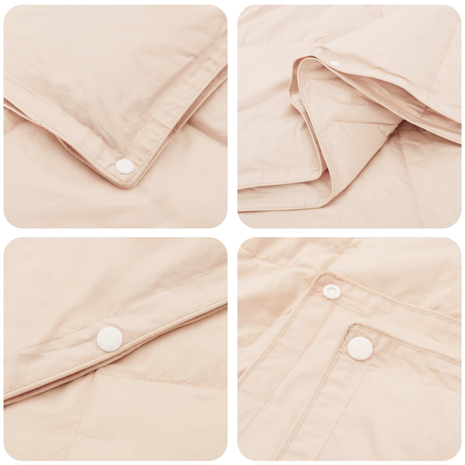 Set di Piumoni 2 pz 240 x 220 cm Kapok e Poliestere Beige | homemem39