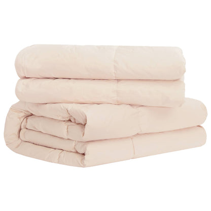 Set di Piumoni 2 pz 240 x 220 cm Kapok e Poliestere Beige | homemem39