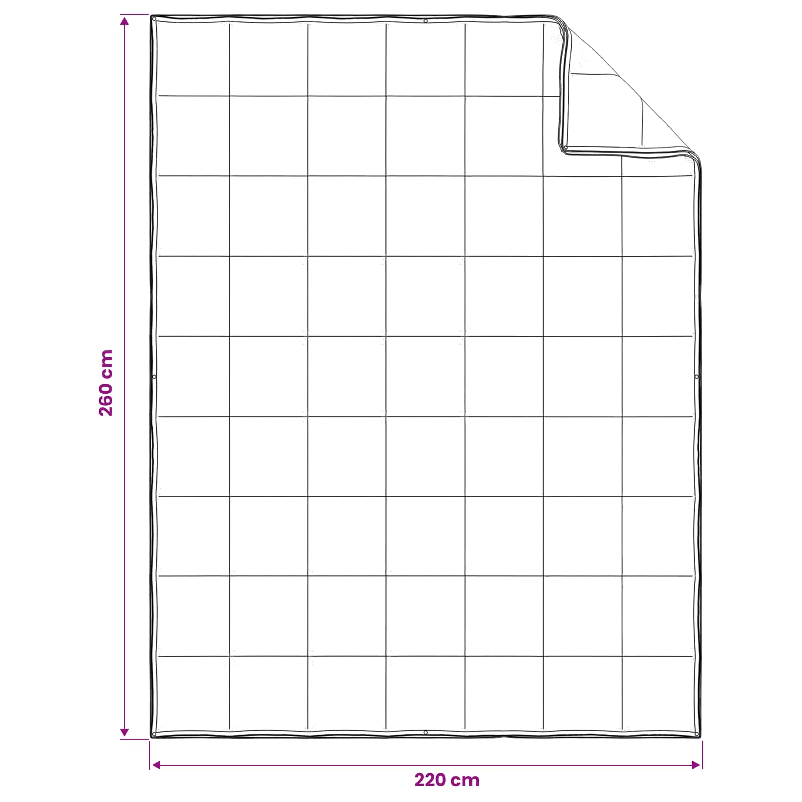 Set di Piumoni 2 pz 260 x 220 cm Kapok e Poliestere Beige | homemem39