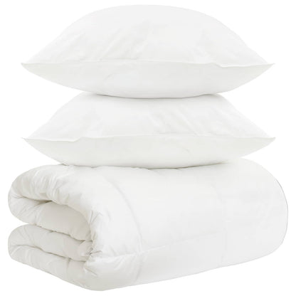 Set di Piumoni 3 pz Bianco Fibra di bambù | homemem39